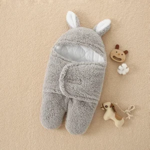 Happytobias Fluffy Soft Newborn Baby Sleeping Bags Baby Wrap Blankets Bedding Envelope Fleece Infant Sleepsack 0-6-9 Month S01